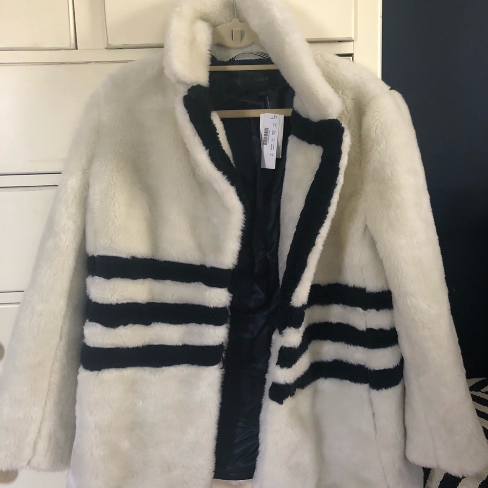 Jcrew Fur Jacket - Picture 2 of 3